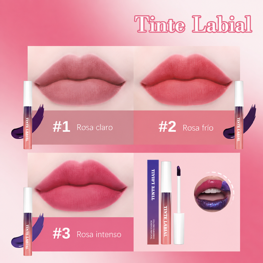 Labial Voluminizador Rosa Natural – Larga Duración, Resistente al Agua y Sudor, Acabado Brillante